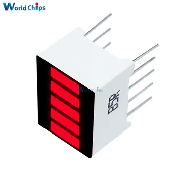 

2PCS Diy Electronic PCB Board 5 Segment Red Color 1 Digit Bar LED Display For Arduino