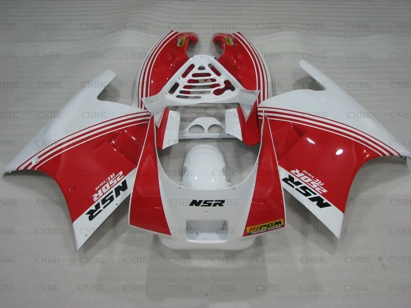Обтекатели для NSR 250RR 1988 - 1989 NSR250 RR 89 белые красные Honda NSR250R 88 Abs неокрашенные |