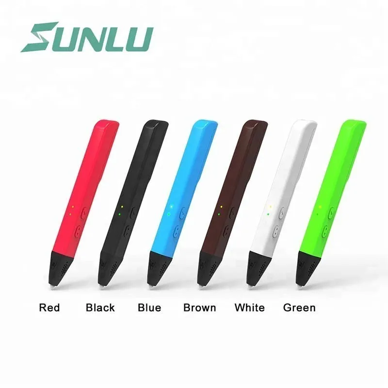 

SUNLU SL-600 3D Printing Pen Box Set Support PCL/PLA Filament For Children DIY Drawing Gadget As Best Gift 6 Colors For Choose