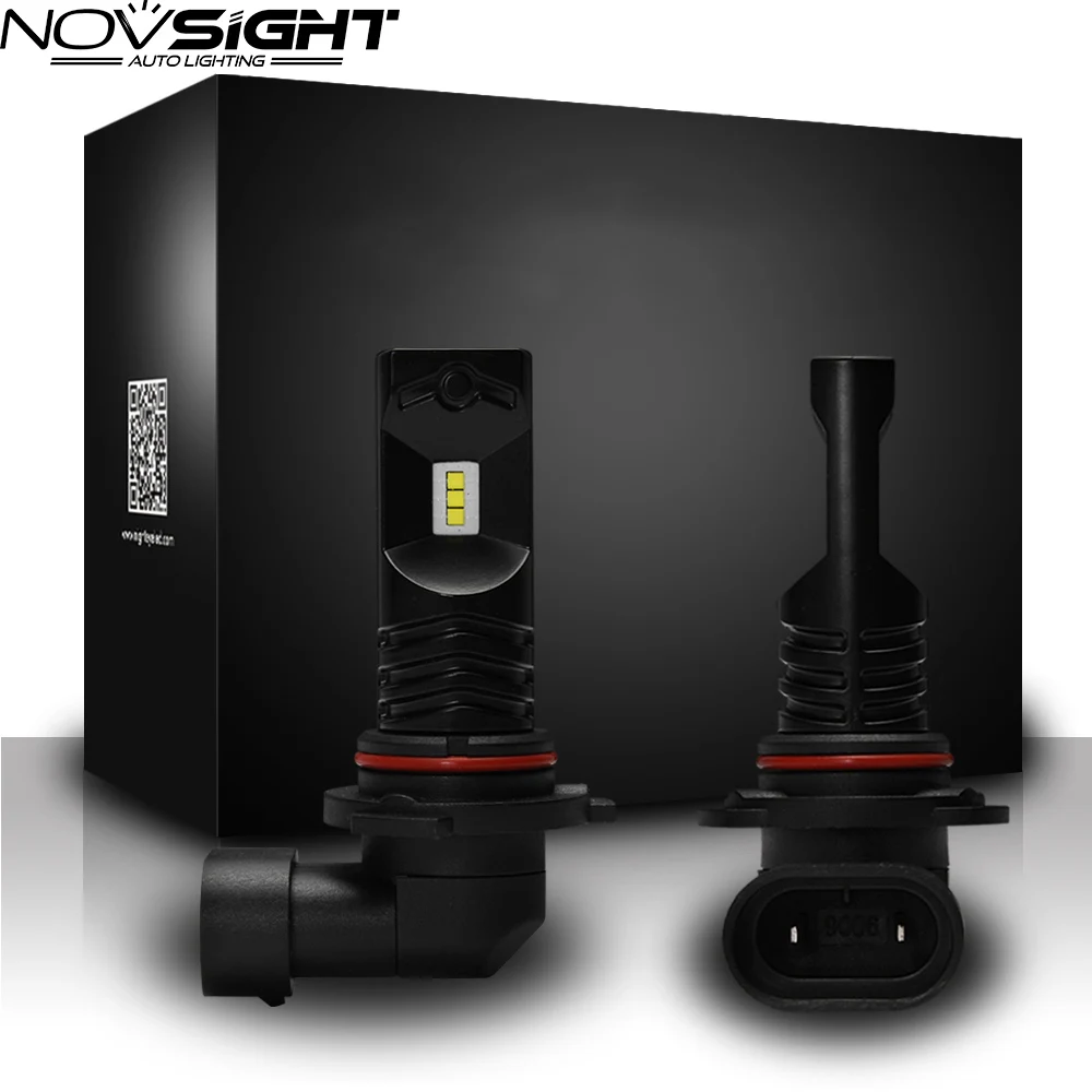 

Novsight 2pcs LED HB3 9005 9006 HB4 H4 H7 Fog Light Bulbs H11 H1 ZES Chip LED Auto Fog Car Lights bulbs White 6500K DC 12V 24V