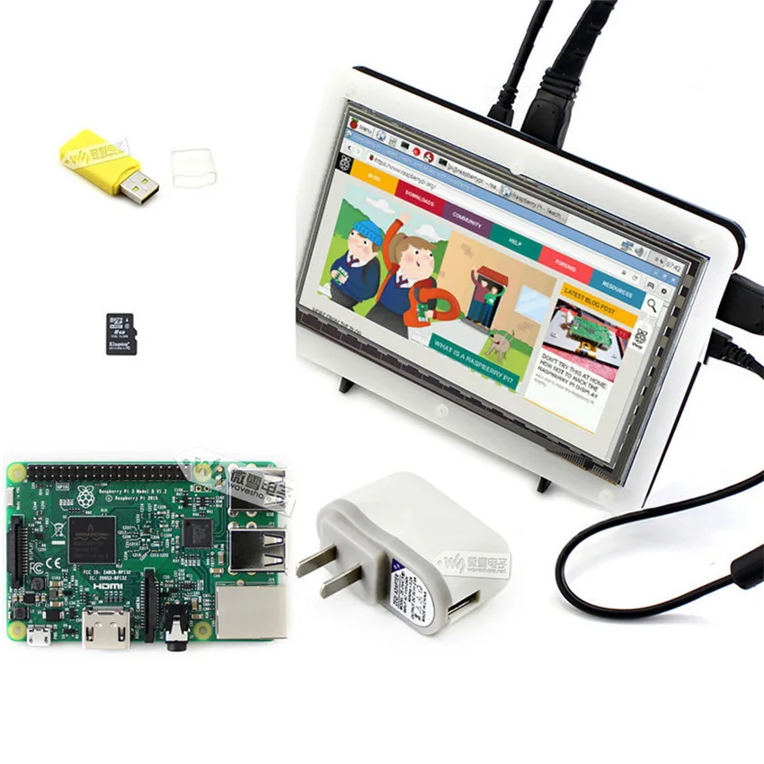 TFT Raspberry Pi HDMI screen raspberries pie 3 generation of type B