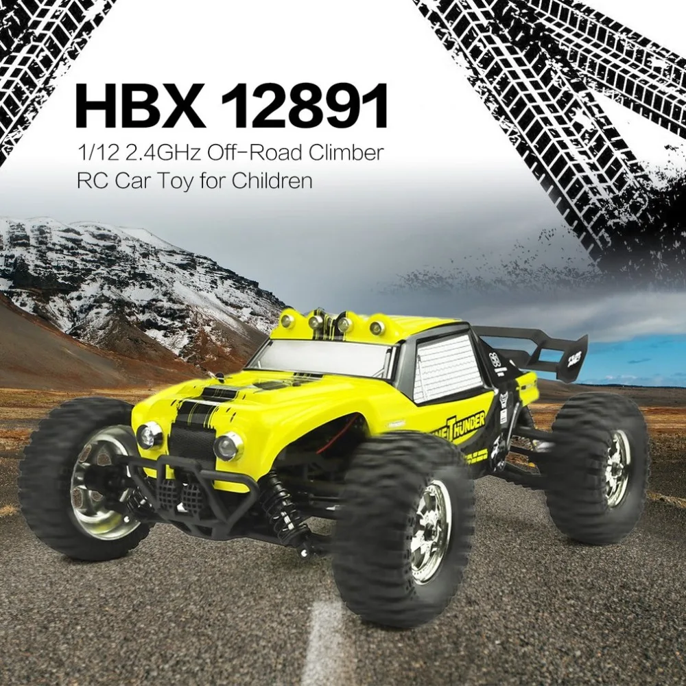 HBX 12891 Подруливающее устройство 1:12 2,4 GHz 4WD Drift пустыня внедорожный высокоскоростной гоночный автомобиль альпинист RC автомобиль игрушка для детей