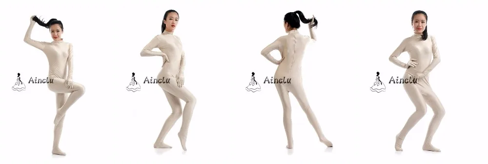 Ainclu Women’s Hoodless Zentai Catsuit Multicolor -Zentai shop online