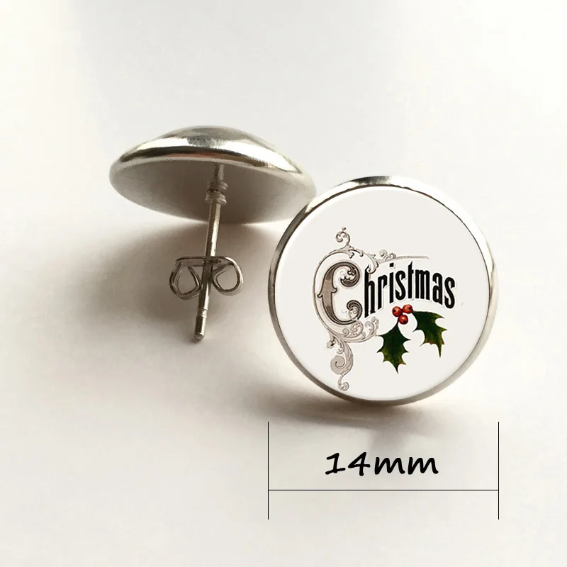 Christmas Stud Earrings Christmas Gift, Festive Holiday Jewelry