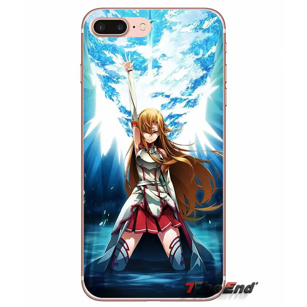 Мягкий чехол kiito Asuna SAO для Apple iPhone X 4 4S 5 5S SE 5C 6 6S 7 8 Plus 6Plus 7plus 8plus Fundas