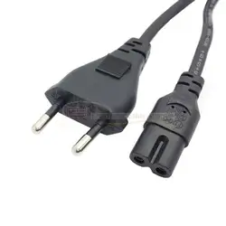 ЕС Мощность кабель Рисунок 8 C7 к Евро ЕС Европейский 2 pin AC Plug Мощность кабель 50 см шнур для камер, принтеры, ноутбук и т. д