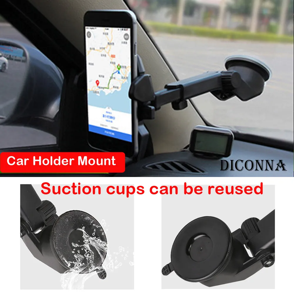 Universal Mobile Phone Car Mount Holder Stand In Car Suction Phone Holder Dashboard Windscreen Universal Mount Stands