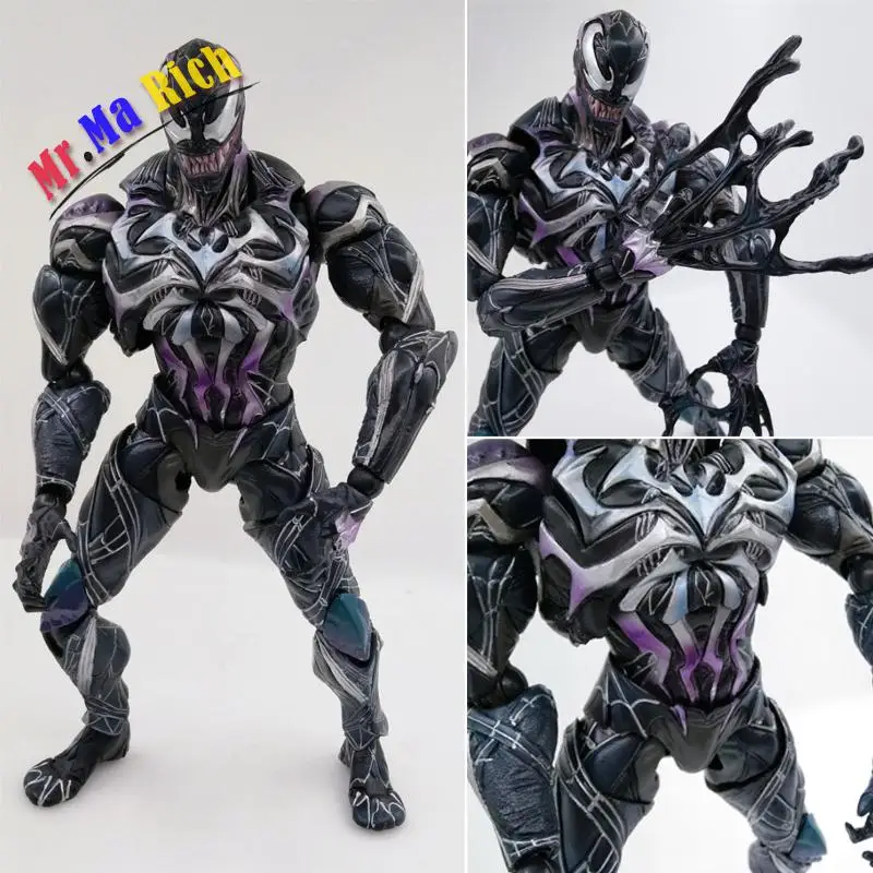 

26cm Spiderman Venom Action Figure Pvc Anime Avenger Figure Toy Doll Model Gift Piay Arts