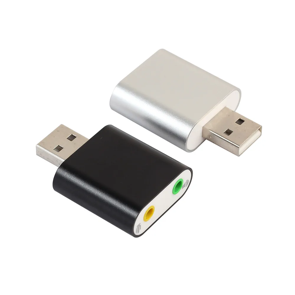 

CARPRIE Audio Adapter 3D Sound card 7.1 USB To 3.5mm mic headphone Jack Stereo Headset drop shipping