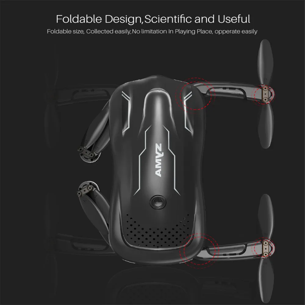 2.Syma Z1 RC mini Drone with Camera Altitude Hold Selfie Drone Follow me Mode WiFi FPV Quadcopter Drones RC Helicopter VS H62 E58