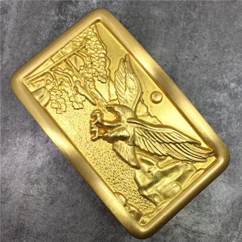 

Eagle Belt Buckle Luxury Mens Belts Buckle For Leather Men Belt Ceinture Homme Cowboy Brass Belt Buckle BK0404
