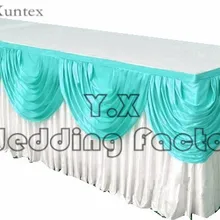 Красивый Ice Silk Юбка для стола для скатерть декоративная