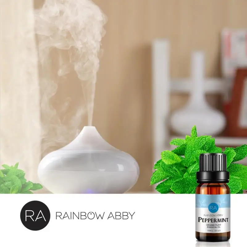 Peppermint Pure Essential Oil 10ml Deep Clean Pores And Black Head Cleansing Skin Relieve Tired And Headache Fragrance Oil