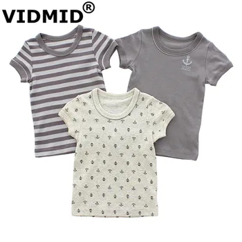 

VIDMID Boys T-shirts Kids Tops Tees Baby Boys T-Shirt Cotton Short Sleeve Children Tops kids car clothes for 1-7 years 4003 01