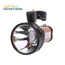 Hunting Friends Super Bright Handheld Portable Spotlight USB Rechargeable Flashlight 2 Modes Powerful Seacrchlight for Outdoor