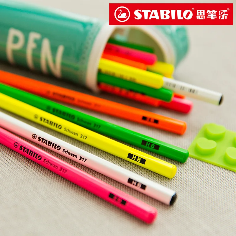 

1 pcs stabilo 317 Colored Pencil Rods Hexagonal Pencil HB / 2B Primary School Children Children Non-toxic Pencils