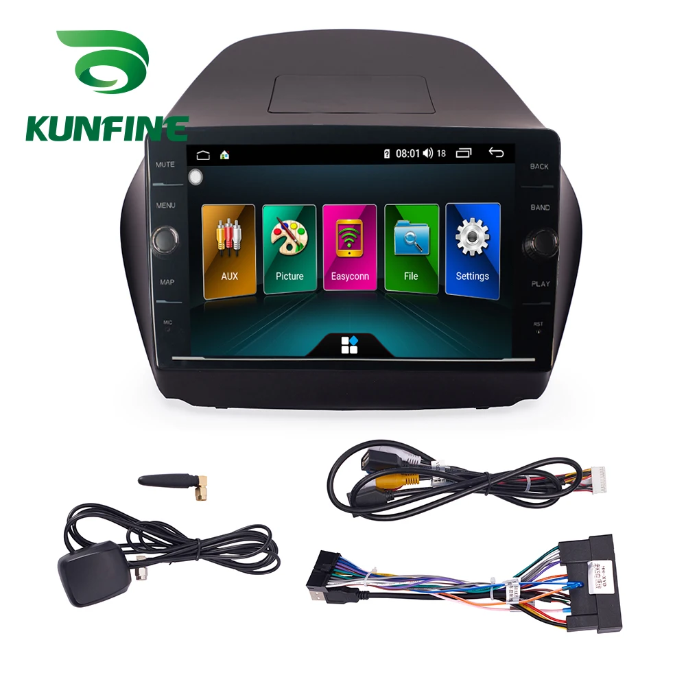 Flash Deal Octa Core ROM 64GB Android 8.1 Car DVD GPS Navigation Player Deckless Car Stereo for Hyundai IX35 2010 2011 2012 2013 2014 8