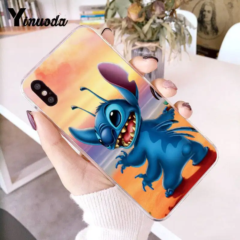 Yinuoda для iPhone 7 6 X Чехол Lilo Stitch Coque чехол для телефона для iPhone 8 7 6 6S Plus X 5 5S SE XR XS XSMAX