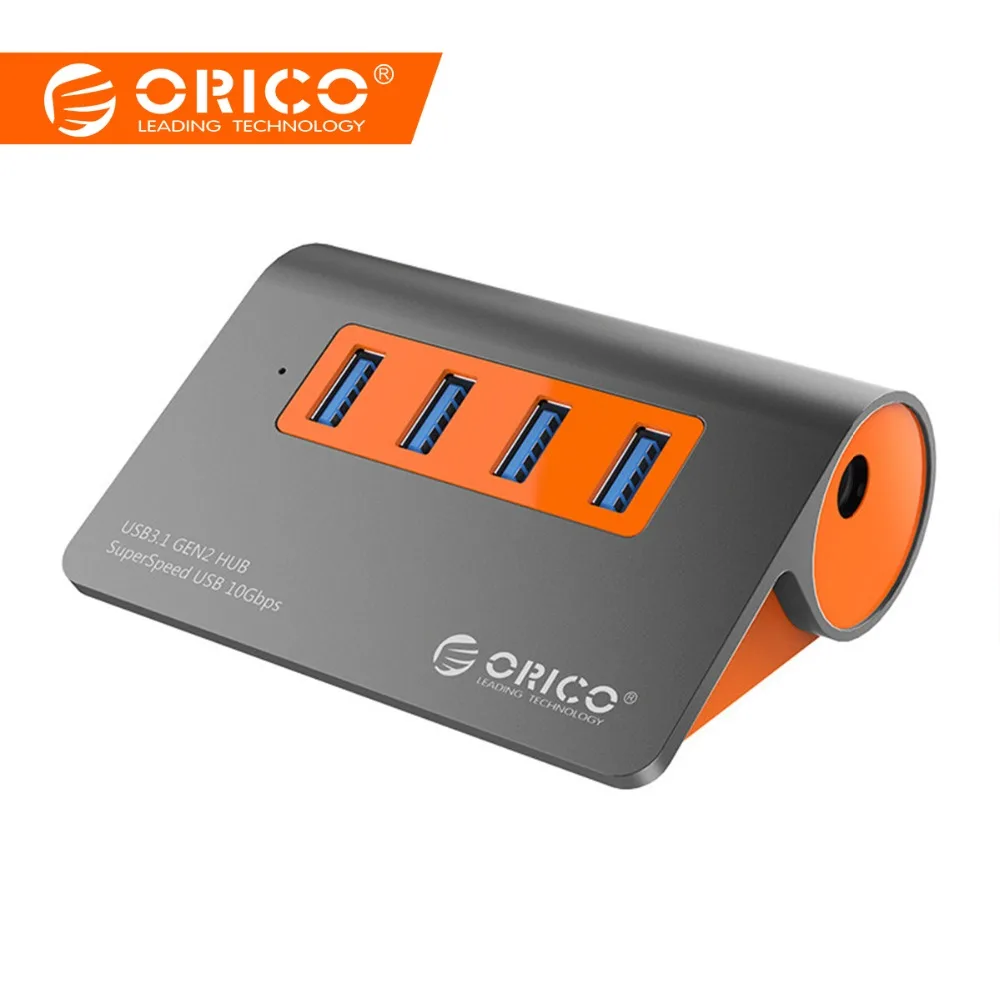 ORICO Aluminum 4 Ports USB 3.1 Hub 10Gbps Data Transmission USB