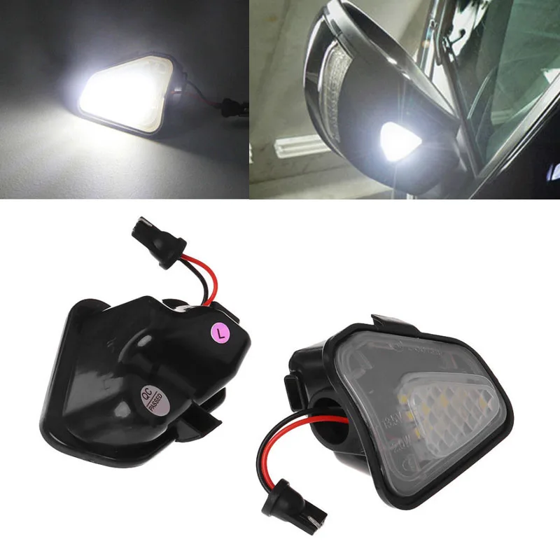 

Niscarda 2Pcs Side Rear View Mirror Lamp Error Free LED Under Puddle Light For Volkswagen Golf 6 CC EOS Passat Scirocco