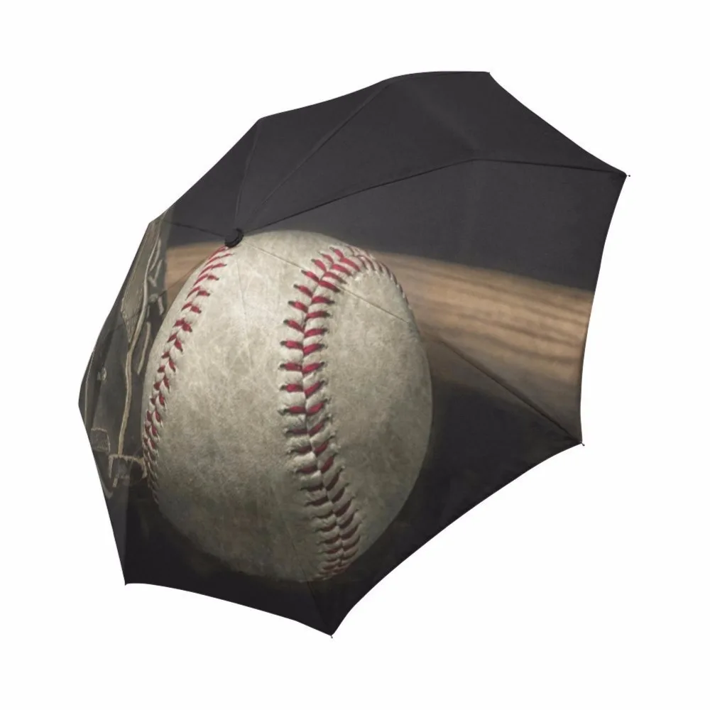 Vintage Grunge Effect Low Key Baseball Foldable Sun Rain Travel