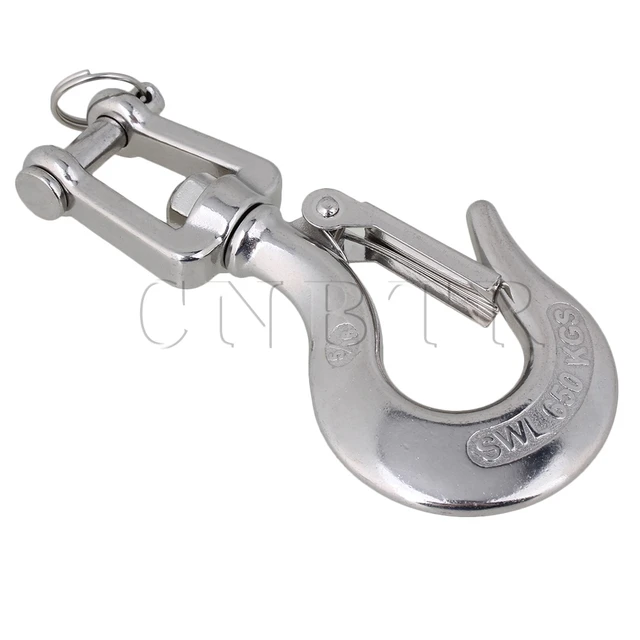 CNBTR 650KG American Type Swivel Lifting Silver Tone Clevis Chain Hook