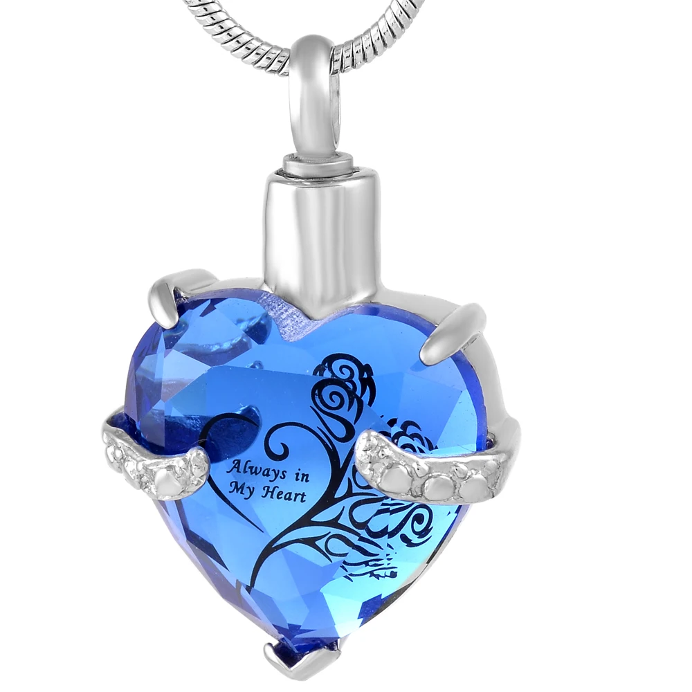 MJD9790 With Me Always Cremation Jewelry Urn Necklace for Ashes with