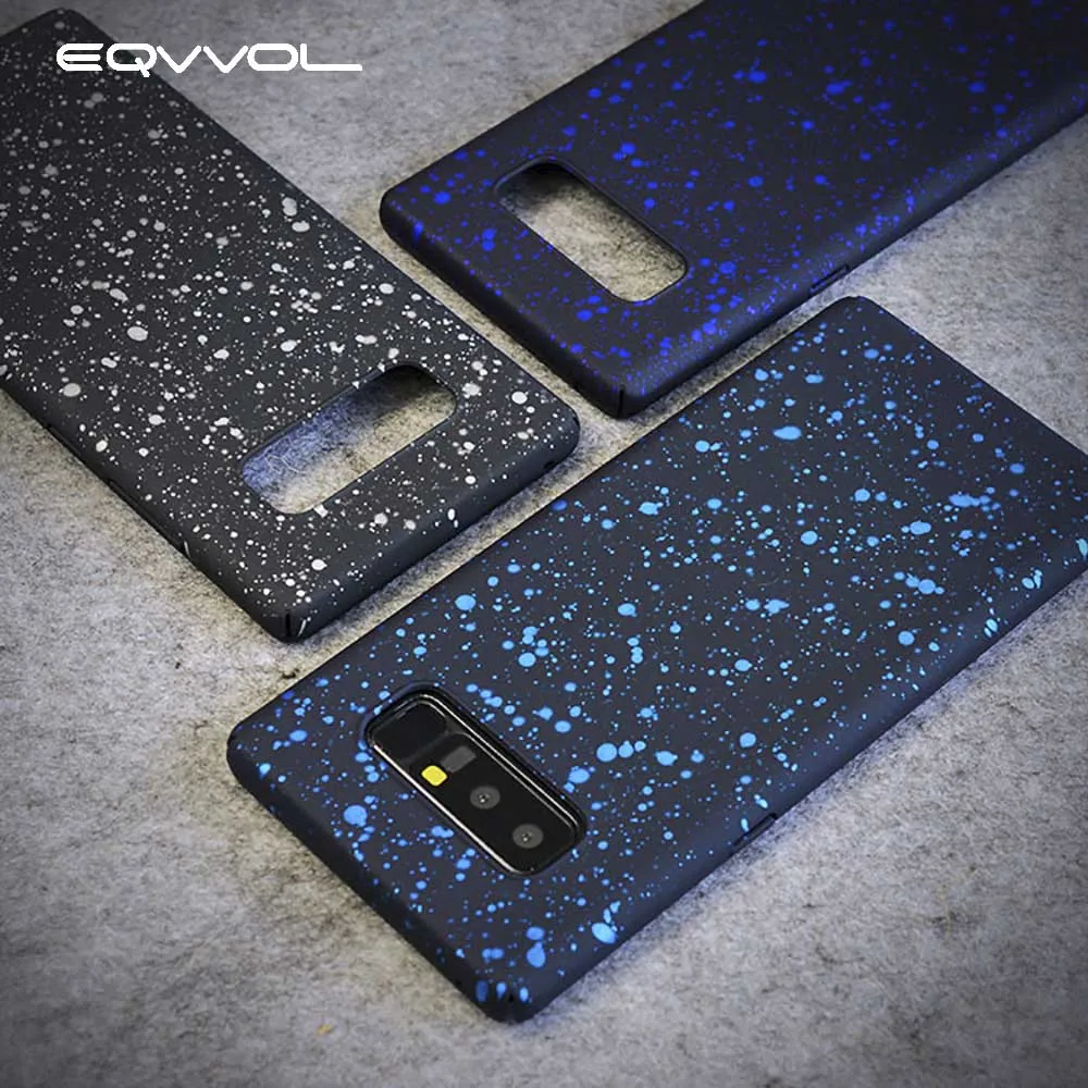 

Eqvvol Fashion Art Starry Sky Phone Case For Samsung Galaxy S9 S8 Plus Note 8 Cases Ultra-thin PC Hard Cover All Inclusive Shell