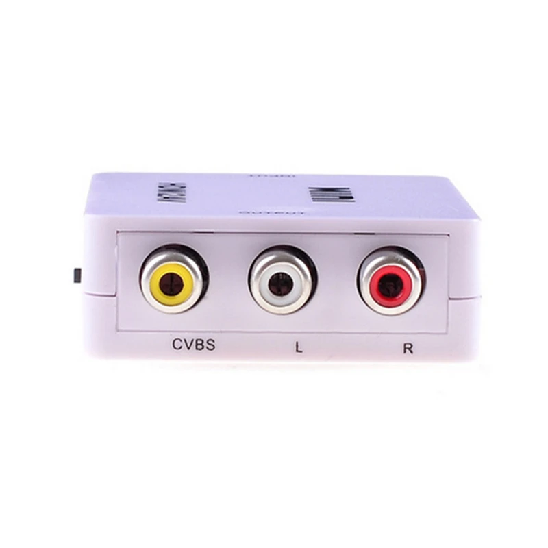Trumsoon HDMI to AV 1080p HDMI2AV Converter CVBS L/R Video NTSC/PAL Adapter for TV-box PS3 PC Projector