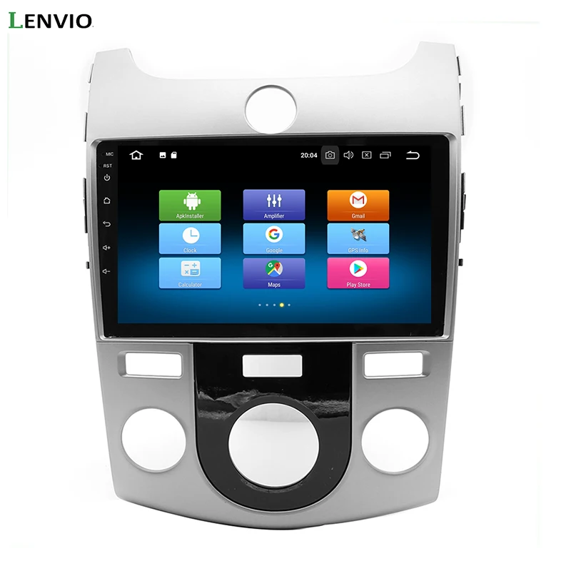 Best Lenvio RAM 4G+32G Octa Core Android 8.0 CAR DVD GPS Navigation Player For KIA Cerato Forte 2008 2009 2010 2011 2012 Radio BT IPS 2