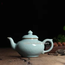 Винтажный кунг-фу чайный сервиз, антикварный чайный сервиз, китайские горшки Longquan Celadon, керамический горшок, китайский чайный горшок, фарфоровый чайник, чайник