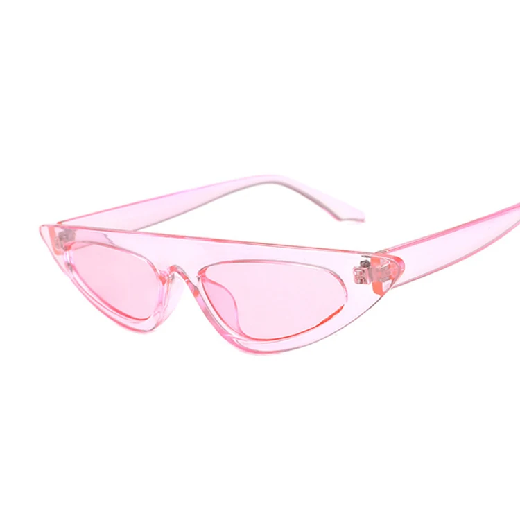 Солнцезащитные очки "кошачий глаз", женские винтажные Ретро очки, роскошные брендовые дизайнерские солнцезащитные очки, женские зеркальные очки зеленого цвета - Цвет линз: Розовый