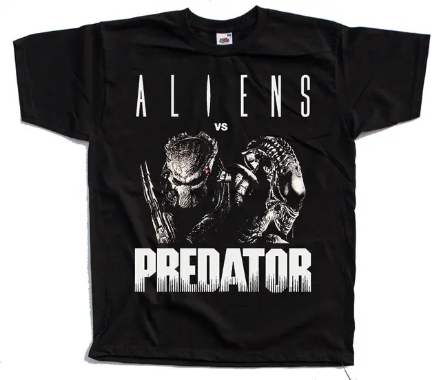 Alien Vs. Predator V1, Movie Poster T SHIRT BLACK All Sizes S To 3XL Retro 100 Cotton Print