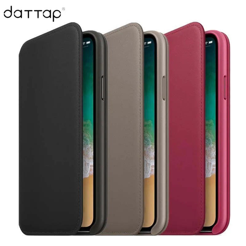 Official Original Have Logo Wallet Flip Leather Case for iPhone X Case with Card Slot Shockproof Cases For Apple iPhone X Cover