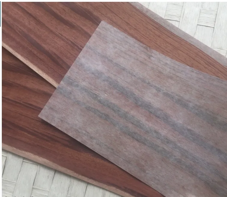 2Pieces/Lot  2.5Meter Width:16cm  Thickness:0.25mm Red Acid Straight Wood Veneer.(back non wovens)