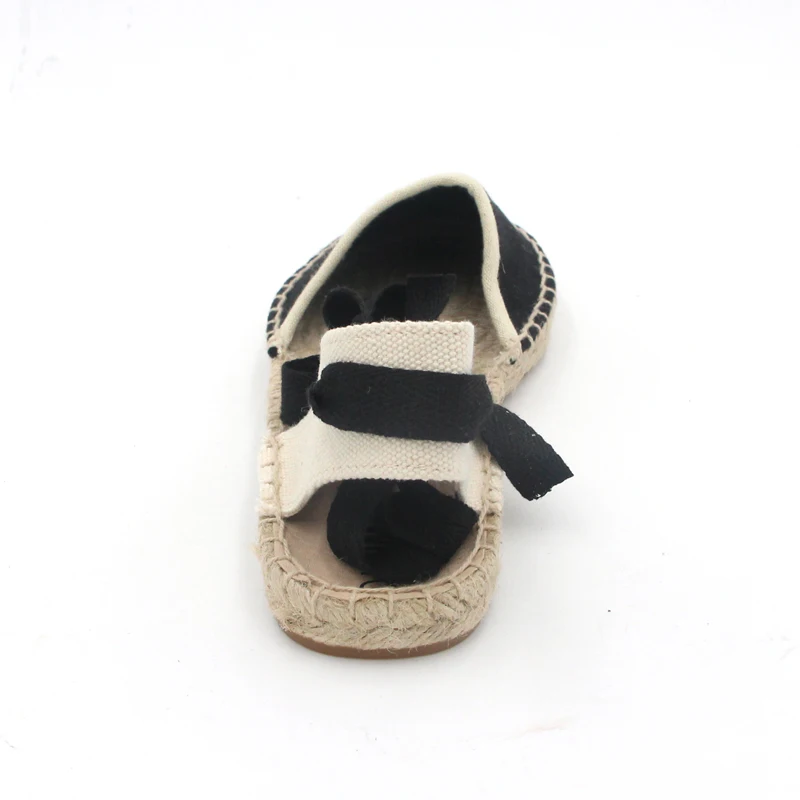 BEYARNE-size-41-Women-Canvas-Espadrilles-Black-White-Striped-Flats-Ladies-Ankle-Strap-Hemp-Bottom-Fisherman (3)