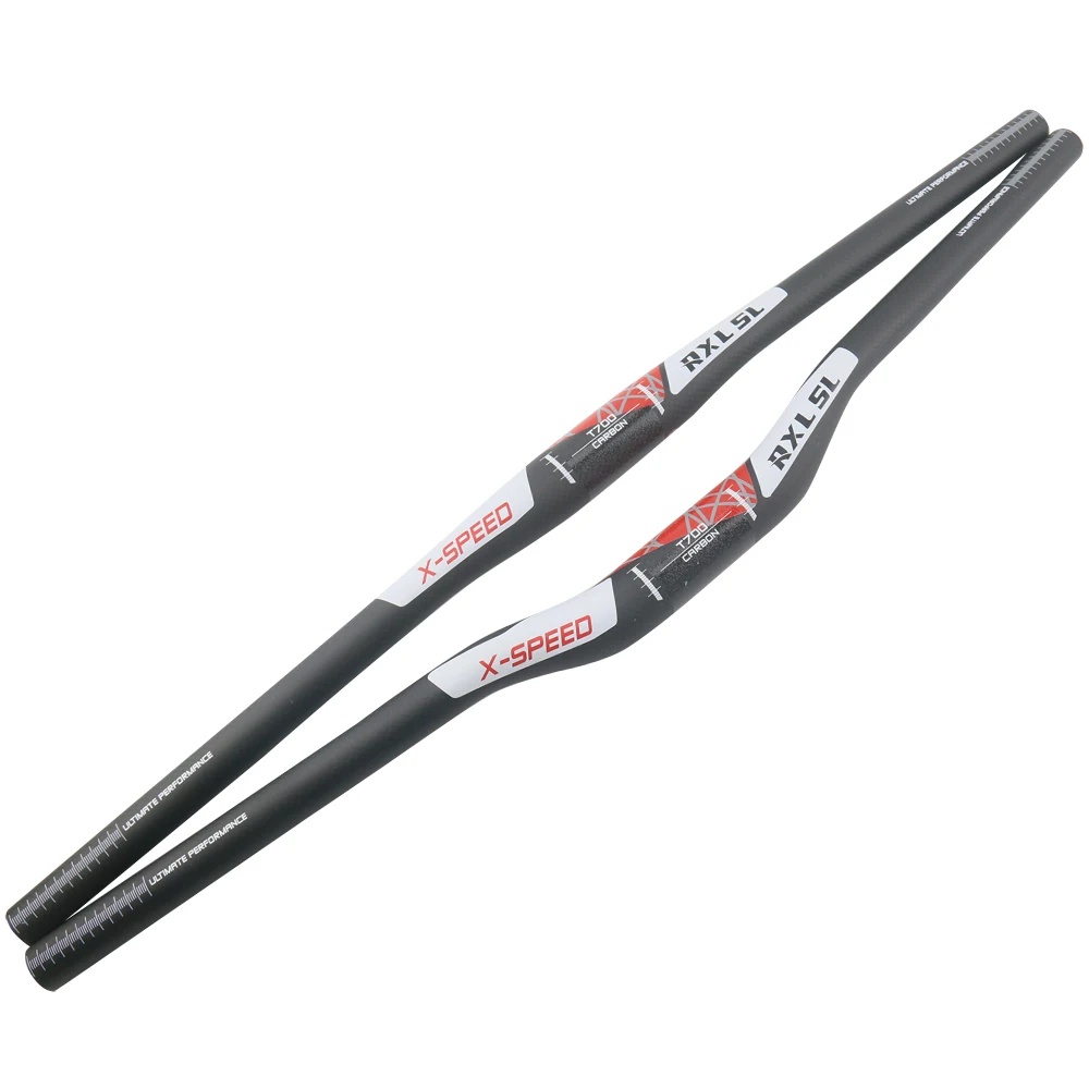 MTB Handlebar RXL SL Handlebar Bike Racing Carbon 31.8 Carbon Handlebar MTB Black 3K Matte RiserFlat Handlebars (2)