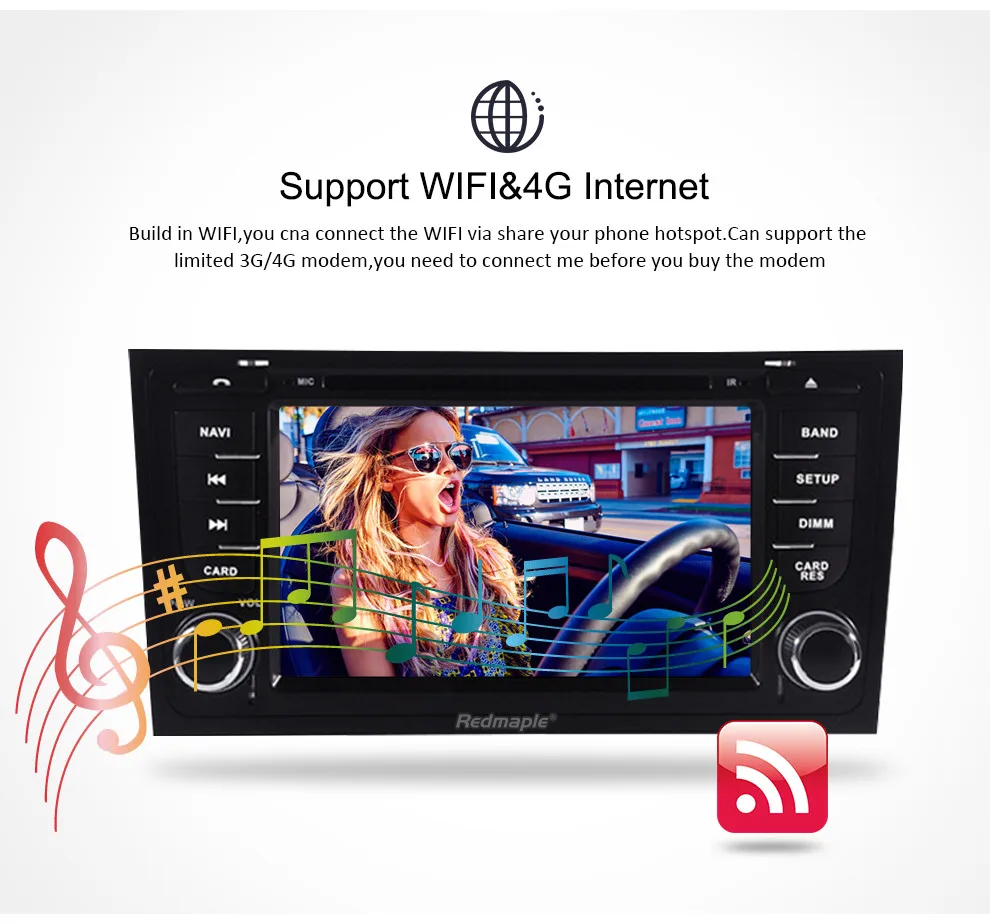 Flash Deal Autoradio 4G RAM Android 8.0 Car DVD Player For AUDI A6 S6 RS6 1997+ Stereo 2 Din audio radio GPS Navigation FM WiFi Multimedia 4