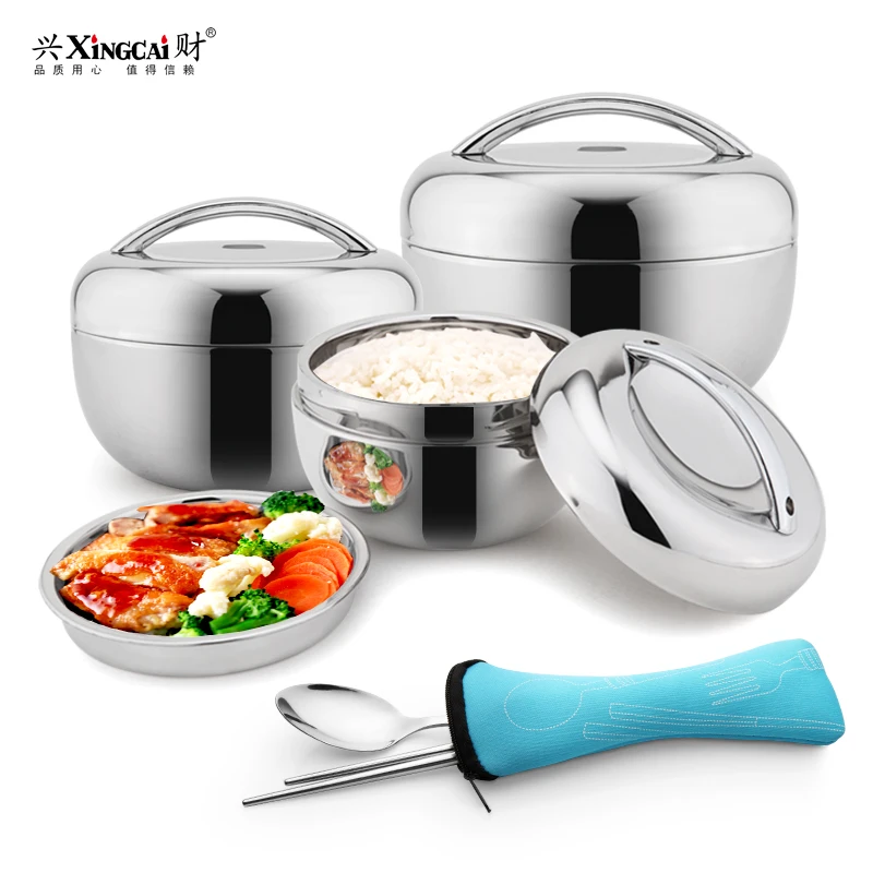 1.3L Lunch Pail Stainless Steel Lunch Box with handle Thermos for Food