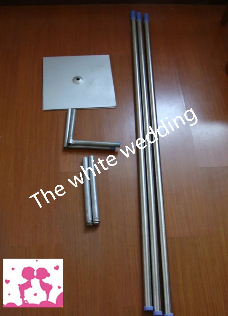 

Easy Wedding Backdrop metal Stand with Adjustable Pipe and drape 6m by 3m