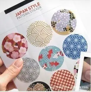 

Free ship!1lot=50pc!Japanese traditional printing round decorative sticker / seal diary Scrapbooking Sticker