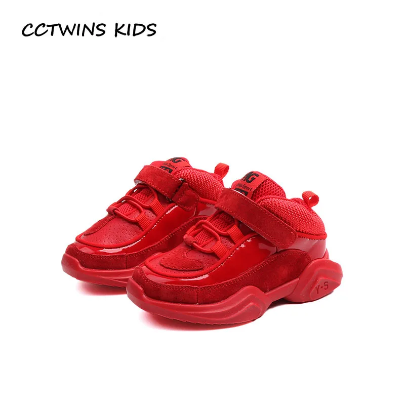 

CCTWINS KIDS 2018 Spring Children Black Casual Shoe Baby Girl Sport Sneaker Boy Pu Leather Casual Trainer Toddler FS2458