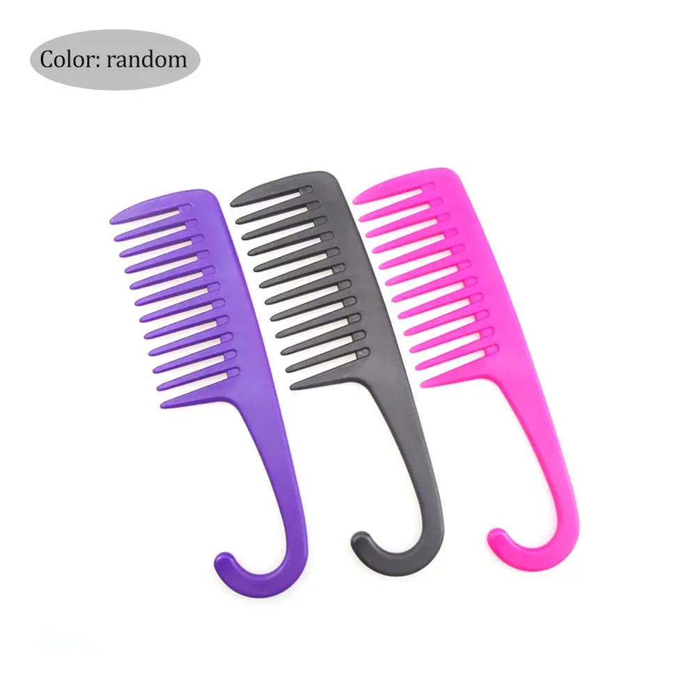 Detangler Расческа для душа тип крючка Парикмахерская пластиковая расческа