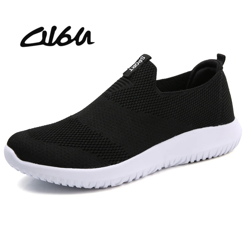 

O16U 2018 Autumn Women Sneakers Shoes Flats shoes Women Breathable Mesh Sneakers Shoes Slip on Loafers Creepers Shoes Ladies