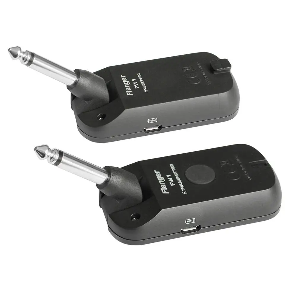 Flanger FW1 2.4 GHz Guitar Wireless System Adjustable Plug Smart-design 32-bit Audio Quality Guitar Wireless Transmission System