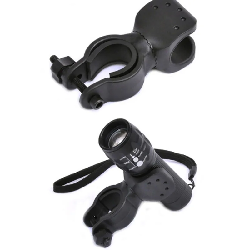 Buy Outdoor Bicycle Flashlight Clip Cycling Light Holder 360 Degree Rotary Bike