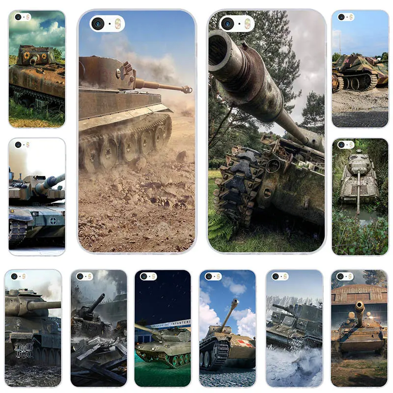 

Coque Capa Soft TPU Silicone Mobile Phone Cases Cover for iPhone X 5 5S SE 6 6S 7 7Plus 8 Plus Hot Sale The Tanks Fire Style