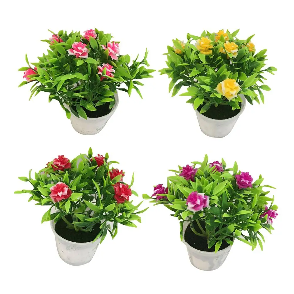 

1Pc Potted Artificial Flower Rose Stage Garden Wedding Home Party Decor Props！