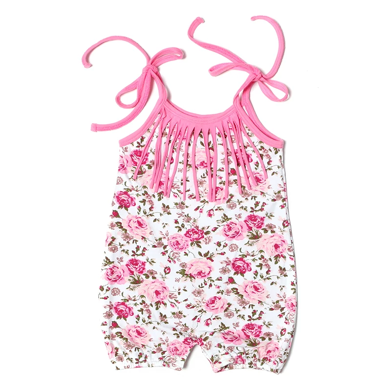 2016 Baby Girl Clothing Floral Toddler Girl romper Pink Mint Baby