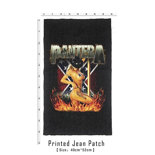 Магазин Bloodhoof Pantera рок-н-ролл дэт Тяжелый жесткий панк стиль патч дизайн джинсы мужские куртки и пальто - Цвет: patch 5